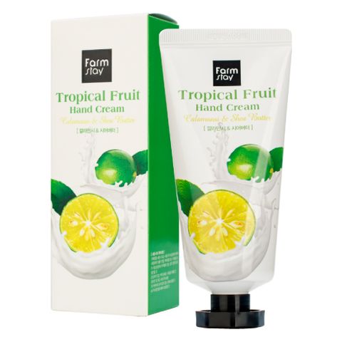 FARMSTAY Крем для рук с экстрактом каламанси и маслом ши,50 мл Tropical Fruit Hand Cream - Calamansi & Shea Butter