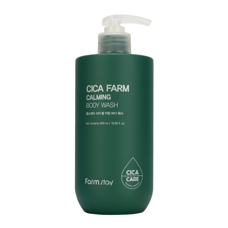 FARMSTAY Успокаивающий гель для душа с центеллой азиатской,500 мл Cica Farm Calming Body Wash