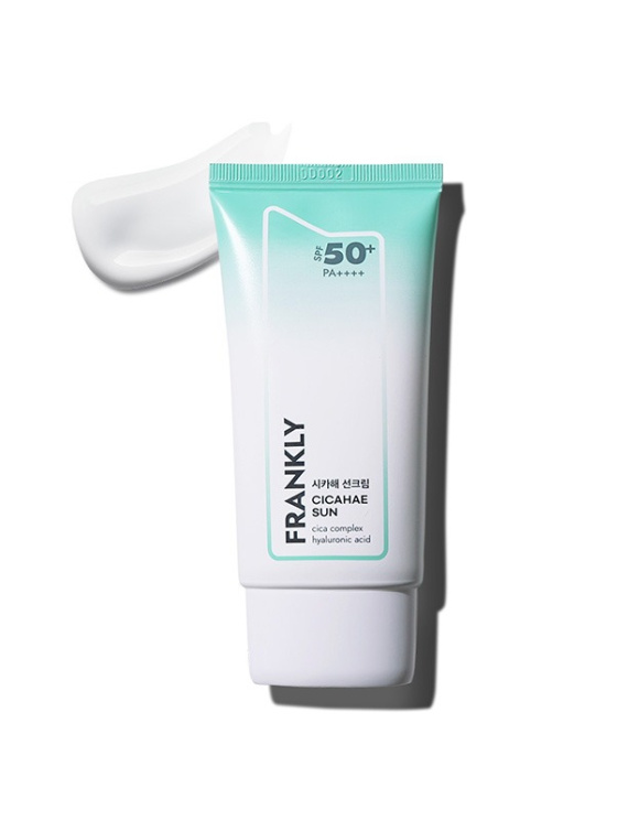 FRANKLY CICAHAE Soothing Sunscreen SPF50PA++++ (50ml)  Солнцезащитный крем с центеллой азиатской