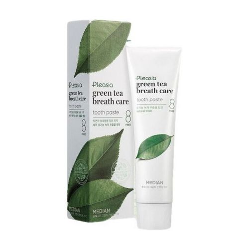 Median Зубная паста с экстрактом зеленого чая Pleasia Green Tea Breath Care Tooth Paste 120 гр